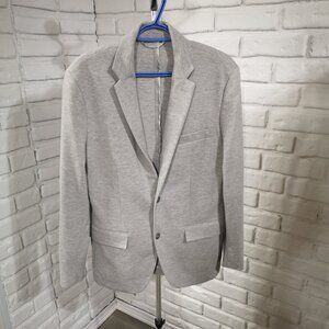 Alfani Men's Size Medium Light Grey 2 Button Closure Casual Sports Jacket